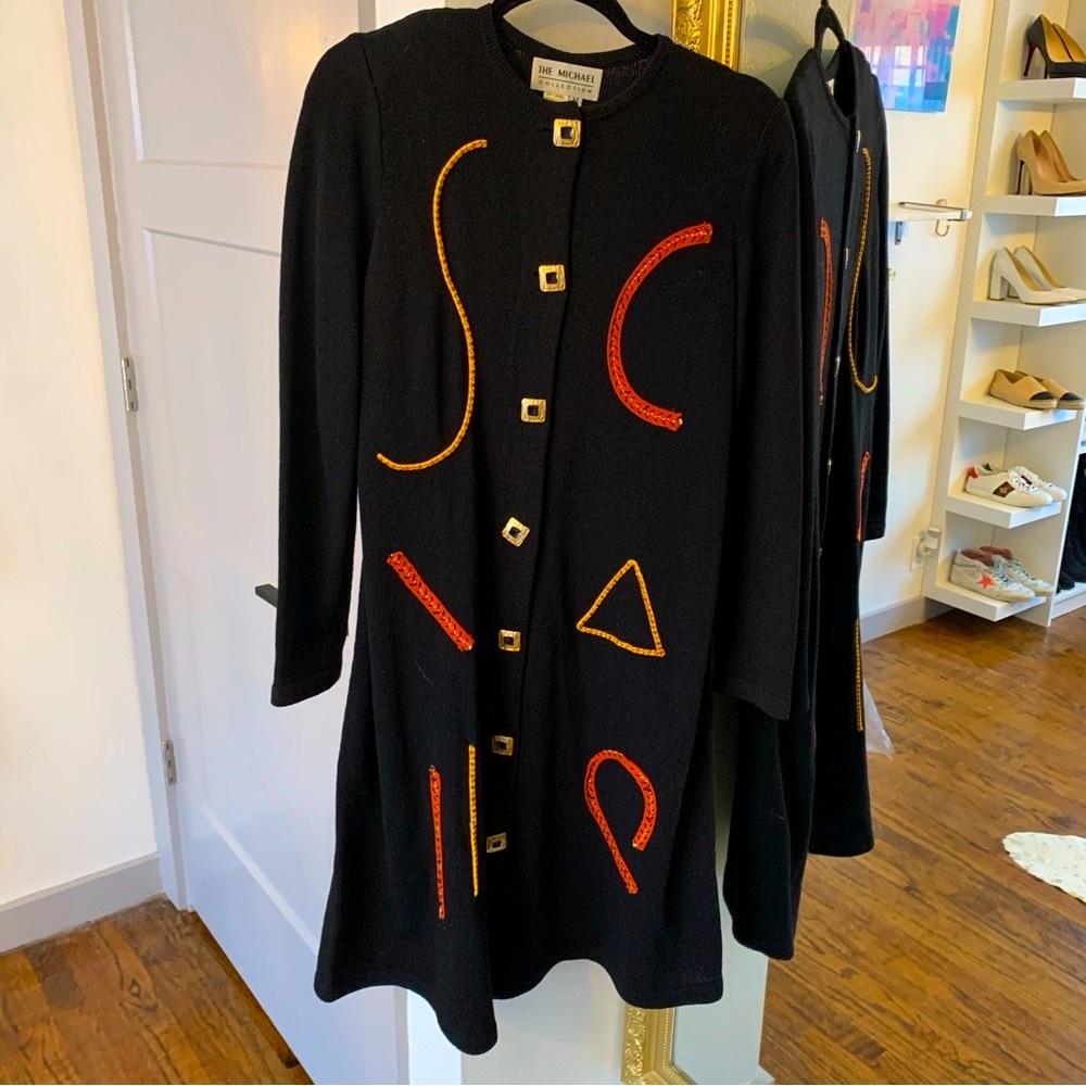 The Michael Collection Classic Knit Dress Black